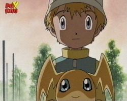 TK tout gentil avec son Patamon